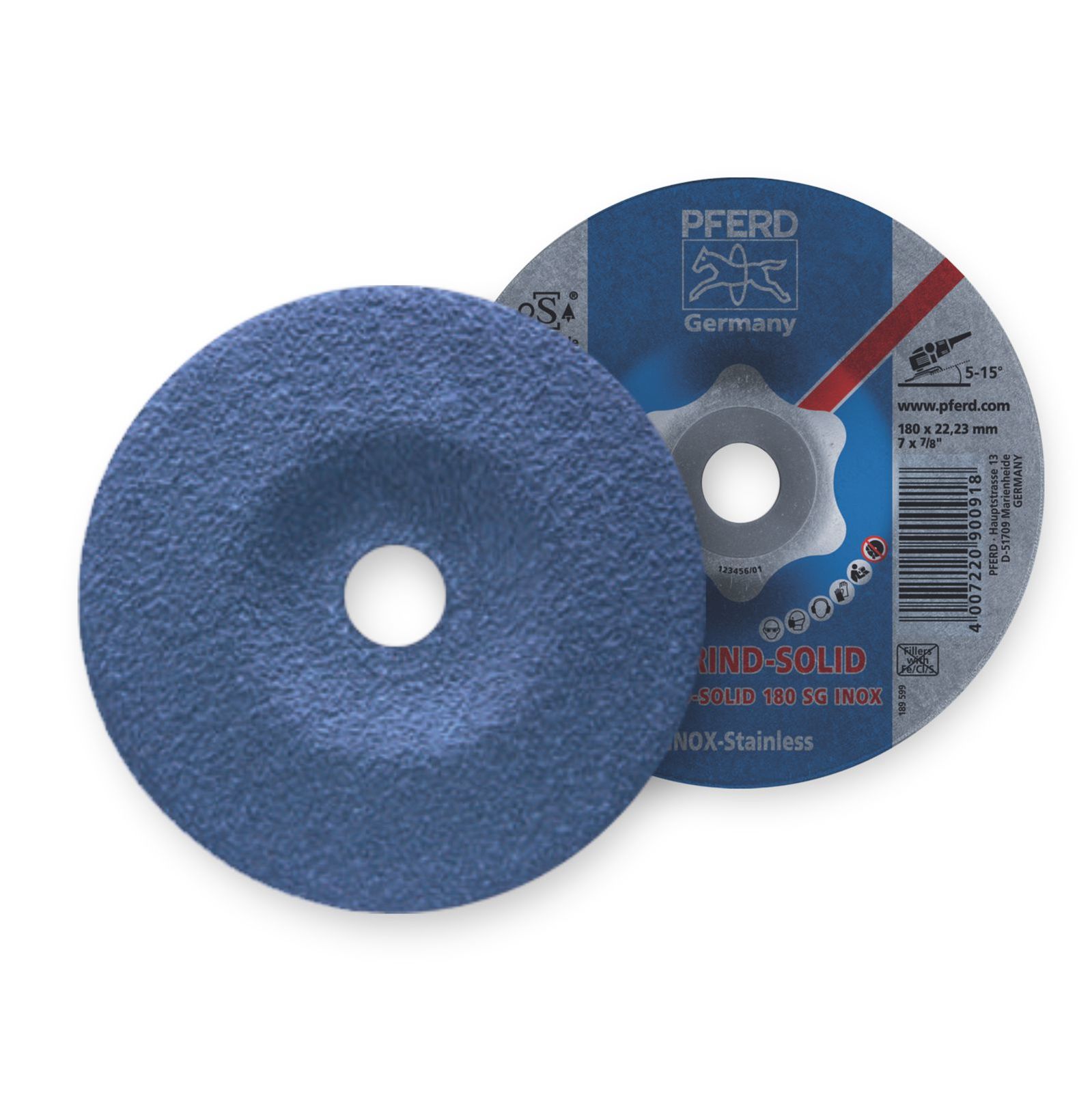 PFERD COMBICLICK GRIND-SOLID INOX 180 X 22MM